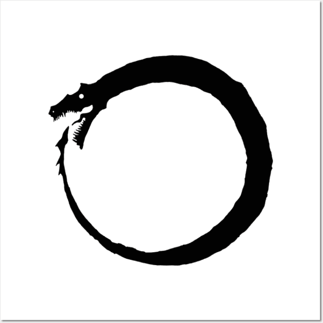 Ouroboros Symbol Wall Art by gold package